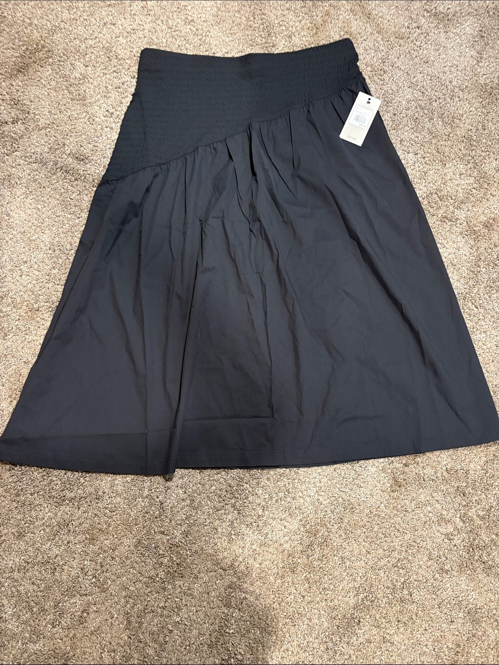 Thalia Sodi- Black Ruched Maxi Skirt Size XXL
